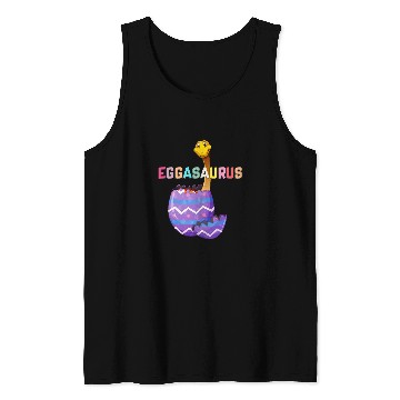 Discover Dinosaur Pet Eggasaurus Stegosaurus Easter Egg Dinosaur Funny Easter Tank Tops