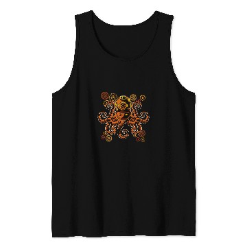 Discover Octopus Pet Steampunk Hat Mechanical Retro Look Steampunk Octopus4 Tank Tops