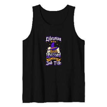 Discover Book Fun Librarian Book Wizard Reader Bibliothecary Bookworm Tank Tops