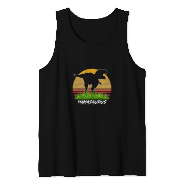 Discover Dinosaur Pet Mamasaurus Dinosaur Funny Mama Saurus Family Matching Tank Tops