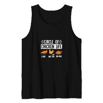 Discover Chicken Pet Funny Farmer Animal Circle Of Chicken Life Tank Tops
