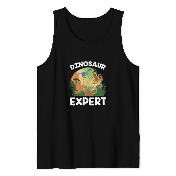 Discover Dinosaur Pet Expert Paleontologist Profession Science Work Hard Tank Tops