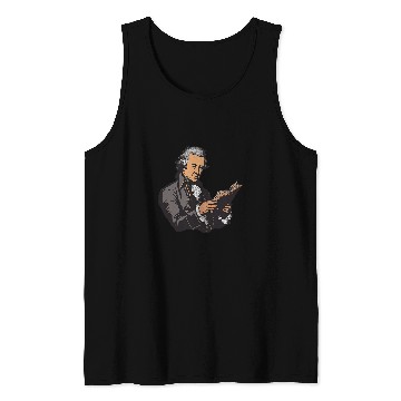 Discover Book Fun Alexander Hamilton Reading A Book Tank Tops