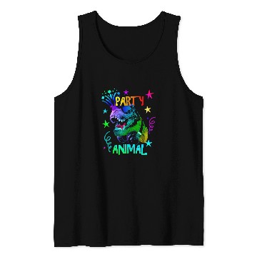 Discover Dinosaur Pet TRex Party Animal Tank Tops