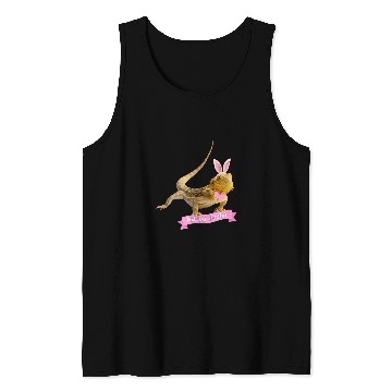 Discover Bearded Dragon Pet Easter Bearded Dragon Funny Spring Lizard Bearded Tank Tops