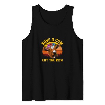 Discover Cow Pet Save A Cow Eat The Rich Aniamls Cattle Heifer Tank Tops