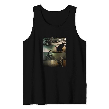 Discover Bigfoot Pet Mothman Nessie Wendigo Original Cryptid Artwork Tank Tops