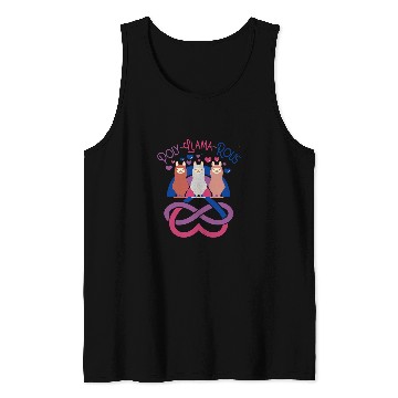 Discover Llama Pet polyllamarous funny Polyamory For Polyamorous throuple 9 Tank Tops