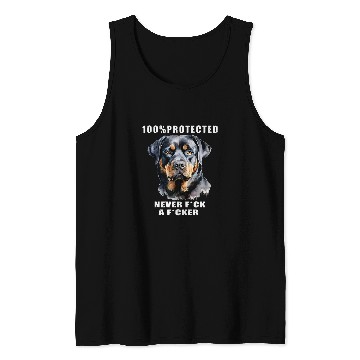 Discover Rottweiler Pet BOSS 100 Protected Rottweiler Fun 8 Tank Tops