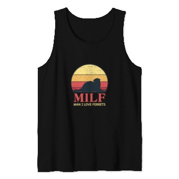 Discover Ferret Pet Mom Dad Mustela Nigripes 44 Tank Tops