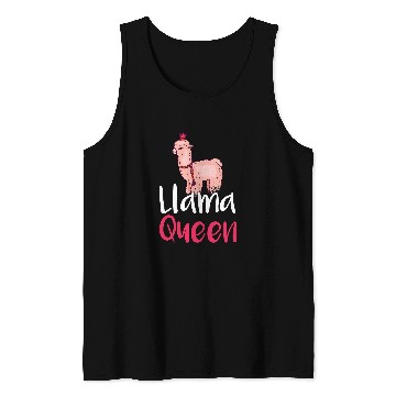Discover Llama Pet Queen Alpaca Llama Tank Tops