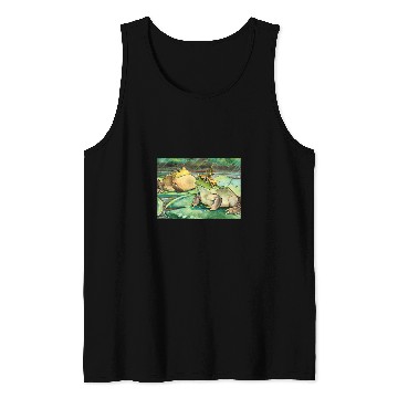 Discover Frog Pet Cottagecore Frog Lotus Pond Watercolor Toad Frog Lovers Tank Tops