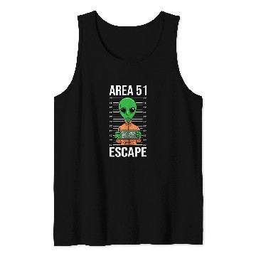 Discover Aliens UFO Area 51 Escape Ufos Space Tank Tops