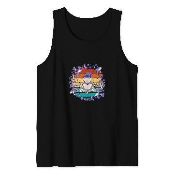 Discover Frog Pet vintages mystical frog wizard meditating on magic mushrooms Tank Tops