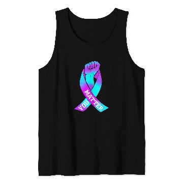 Discover suicides Prevention 988 You Matter Ribbon Tank Tops