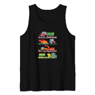 Discover Tractor Fun driving Farm Vehicles Tank Tops