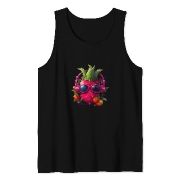 Discover Dragon Pet Tropical Vibes Dragon Fruit Summer Music DJ Style Tank Tops