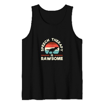 Discover Dinosaur Pet Speech Language Pathologists Therapy SLP Tank Tops