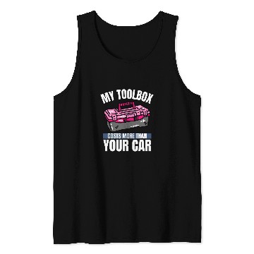Discover Auto Mechanic Toolbox Automotive Technician 24 Tank Tops