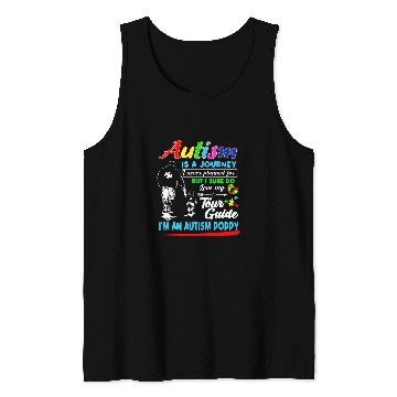 Discover Autism Puzzle Poppy Autism Is A Journey Tank Tops
