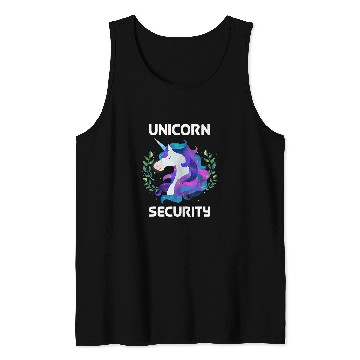 Discover Unicorn Pet Security Tee Guard Magical Costume Art Dad Mom Tank Tops