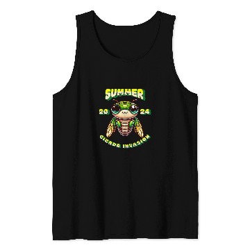 Discover Colorful Cicada 2024 Invasion Tank Tops