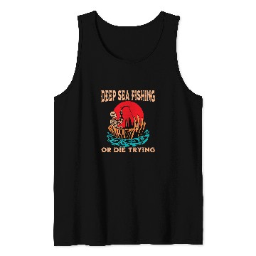 Discover Fishing Fun Funny Deep Sea Ocean Fishing Lover Tournament Tank Tops