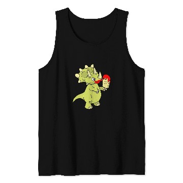 Discover Dinosaur Pet Triceratops Ice Cream Summer Icecream Children 8 Tank Tops
