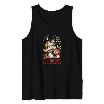 Discover Frog Pet Aesthetic Frog Toad Mushroom Cottagcore Tank Tops