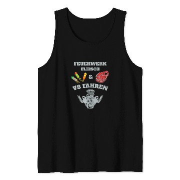 Discover Fireworks meat eightcylinder driver Tank Tops