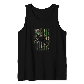 Discover Sport Wrestling martial art Wrestler US vintages flag camouflage Tank Tops