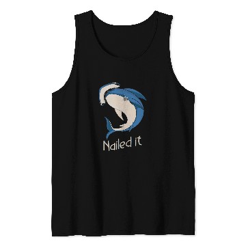 Discover Shark Pet Nailed It Hammerhead Shark Marine Biologist Tank Tops