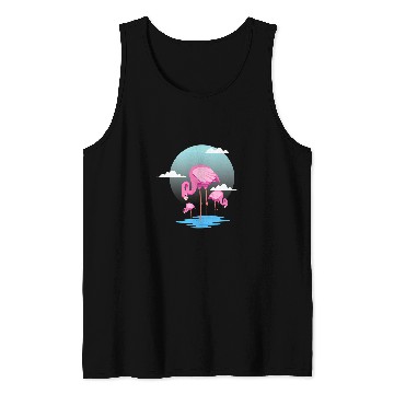 Discover Flamingo Pet Zoo Bird Watcher Tank Tops