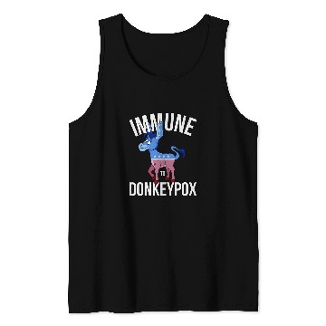 Discover Donkey Pet Immune to Donkey Pox Tank Tops