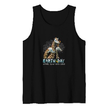Discover Giraffe Pet Earth Day Tank Tops