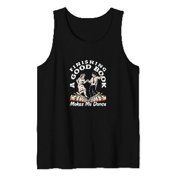 Discover Book Fun Finishing a Good Book Joyful Tank Tops