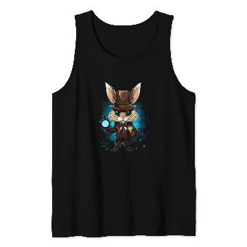 Discover Easter Bunny Detective Easter Tank Tops