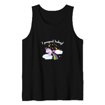 Discover Unicorn Pet Funny I Pooped Today Unicorn 0 Tank Tops