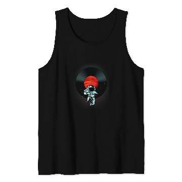 Discover Astronaut Job mars music disc outer Space art lovers Tank Tops