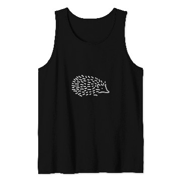 Discover Hedgehog Pet Silver Hedgehog Artwork Tank Tops