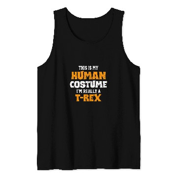 Discover Dinosaur Pet This Is My Human Costume Im Really A Trex Halloween 2 Tank Tops