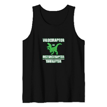 Discover Dinosaur Pet Math Geek Velociraptor Tank Tops