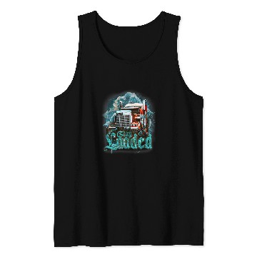 Discover Truck Fun Design For Men Dad Big Rig SemiTrailer Truckin 38 Tank Tops