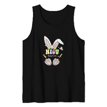 Discover nurses Job neonatal nurses easter leopard bunny nicu nurses peds Tank Tops