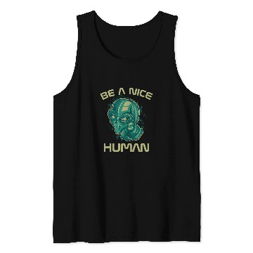 Discover Aliens UFO UFO Be A Nice Human Cool Tank Tops