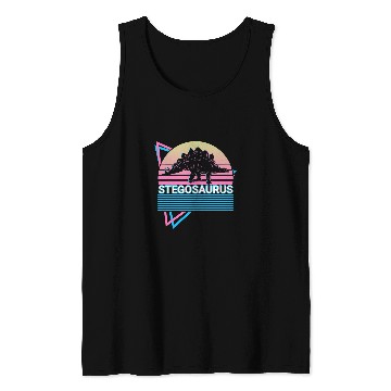 Discover Dinosaur Pet Stegosaurus Dinosaur Retro Tank Tops