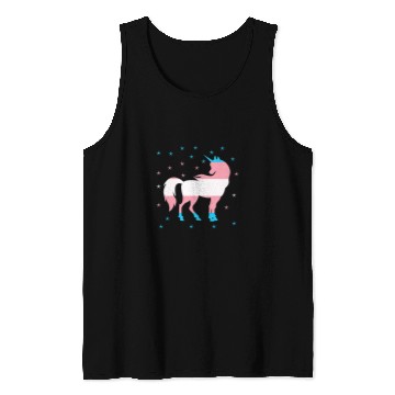 Discover Unicorn Pet Transgender Pride Flag Unicorn Transgender Tank Tops