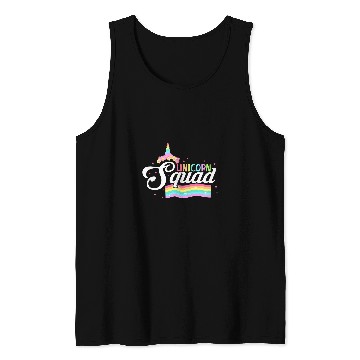 Discover Unicorn Pet Squad Rainbow Tank Tops