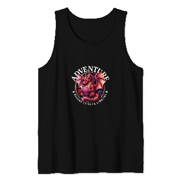 Discover Book Fun Adventure Begins at Your Library Dragon Reading Tank Tops