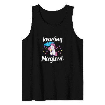 Discover Book Fun Reading Is Magical Book Lover Reading Teacher Bookworm Tank Tops